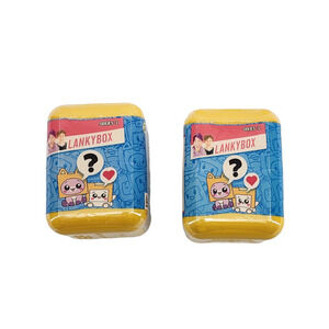 LOT OF 2 LANKYBOX Series 3 Mystery Mini Squishy New Ultra Rare Glow In the Dark